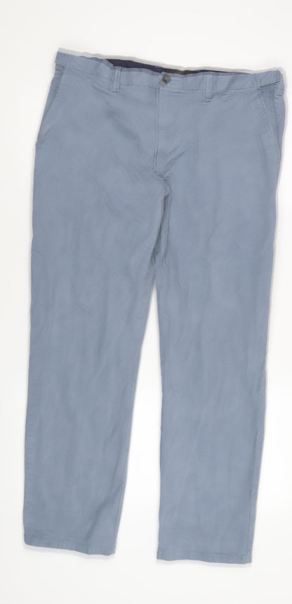Marks and Spencer Blue Men's Trousers, Size 40 Regular