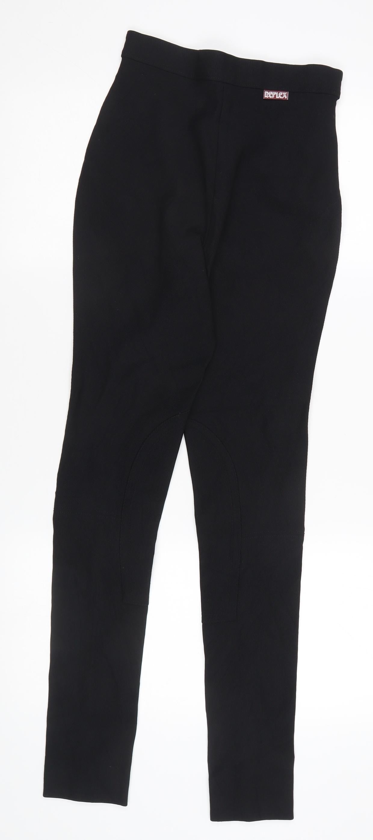Caldene Reflex Women's Black Skinny Jodhpur Trousers, Size M