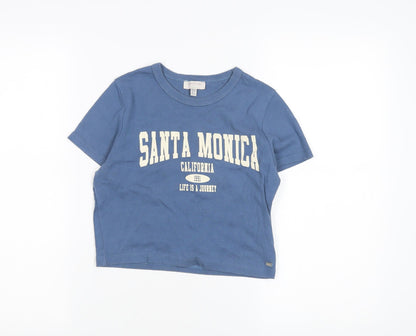 Panic Republic Unisex Kids Blue Graphic T-Shirt L