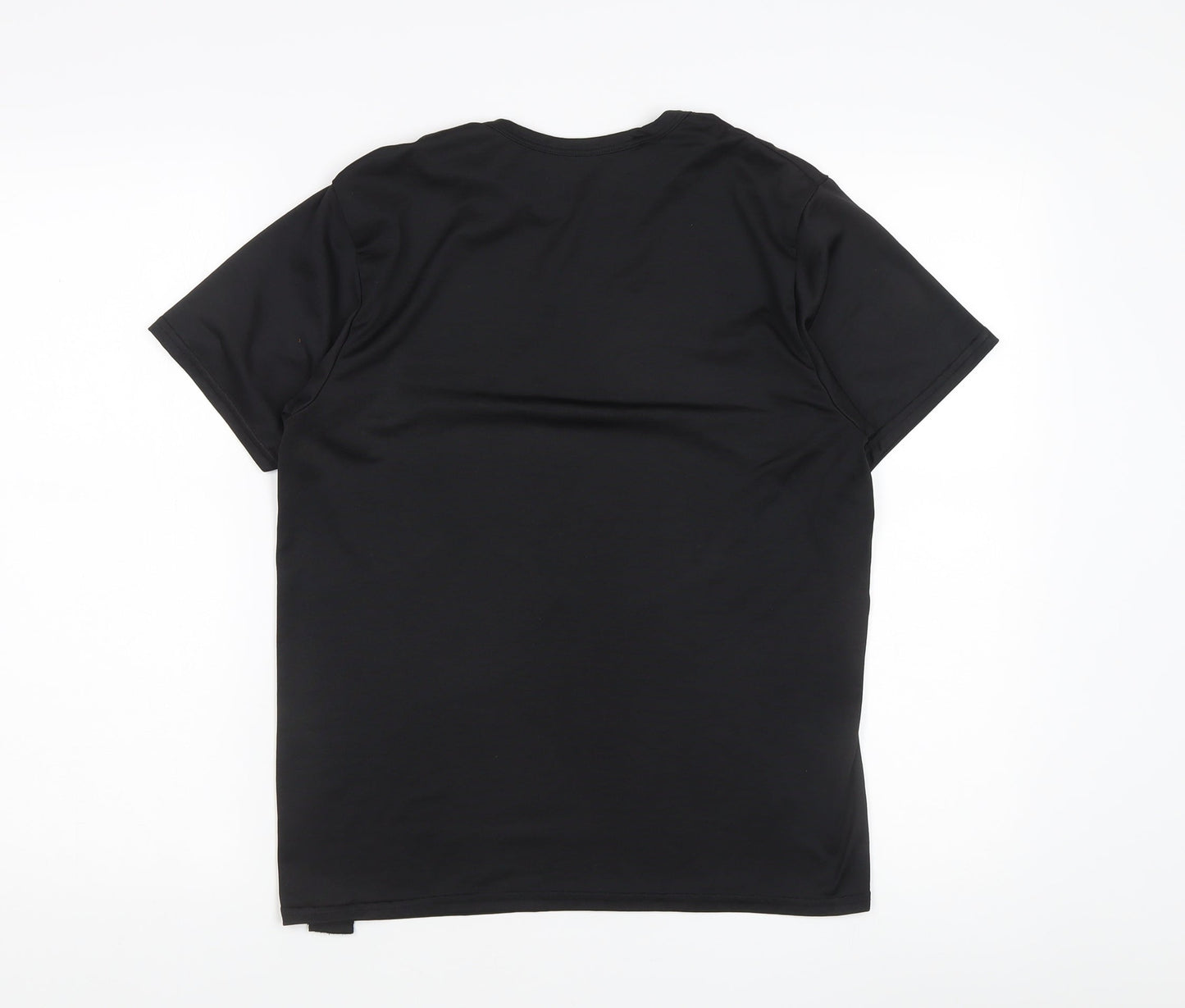 Decathlon Men's Black Basic Gym T-Shirt, Size S