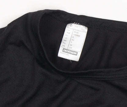 Decathlon Men's Black Basic Gym T-Shirt, Size S