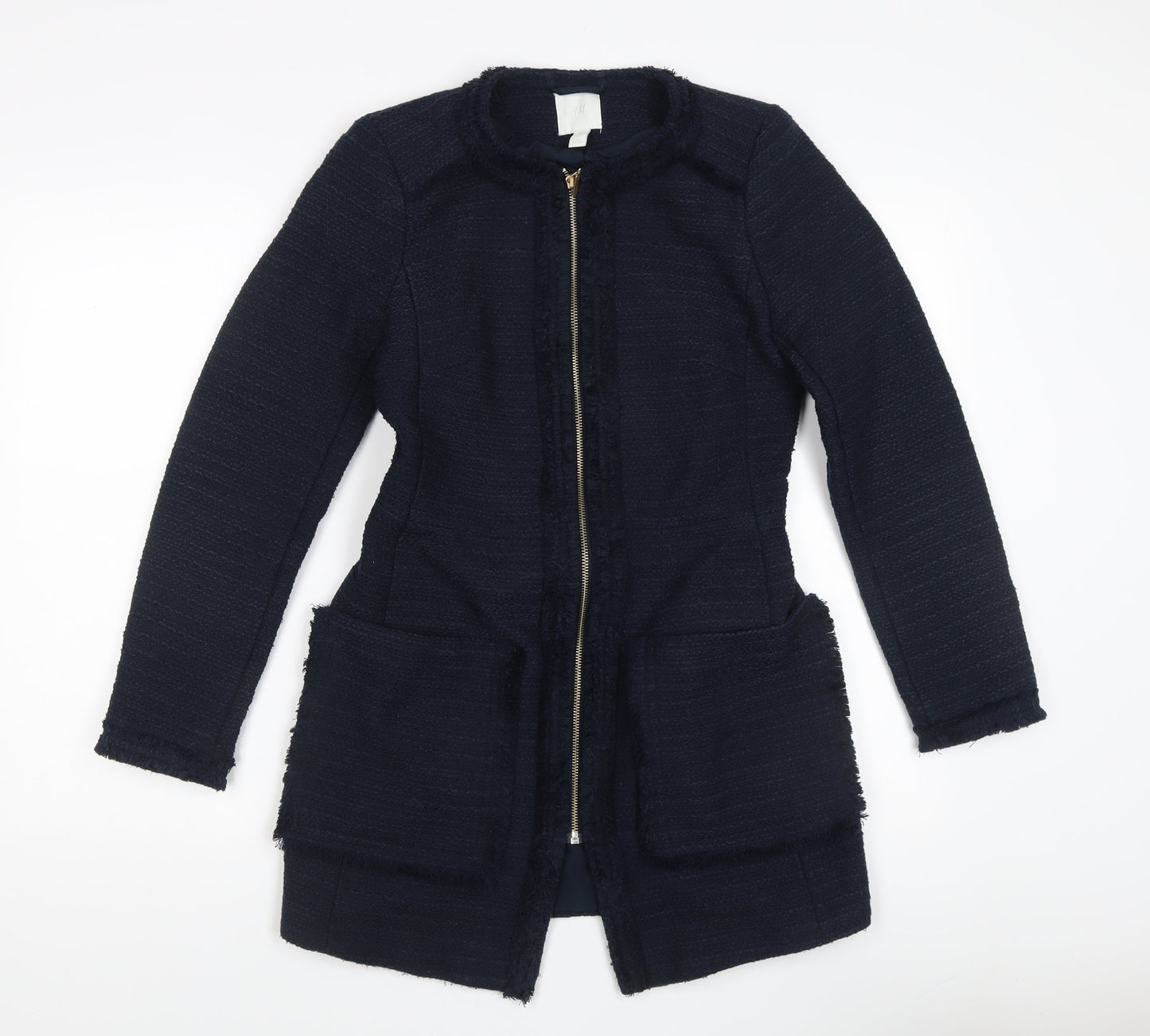 Womens UK Size 6 H&M Blue Basic Jacket