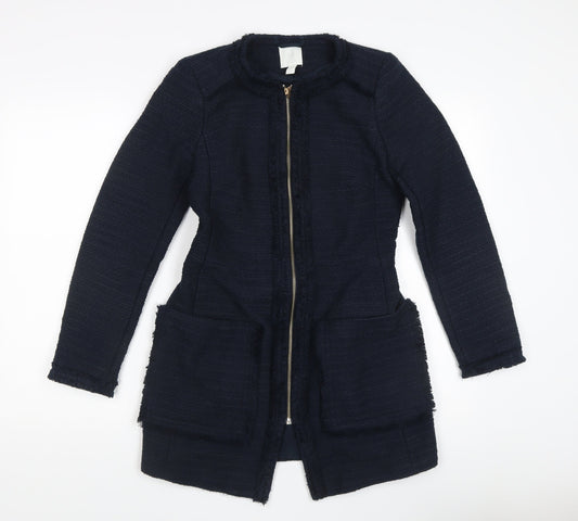 Womens UK Size 6 H&M Blue Basic Jacket
