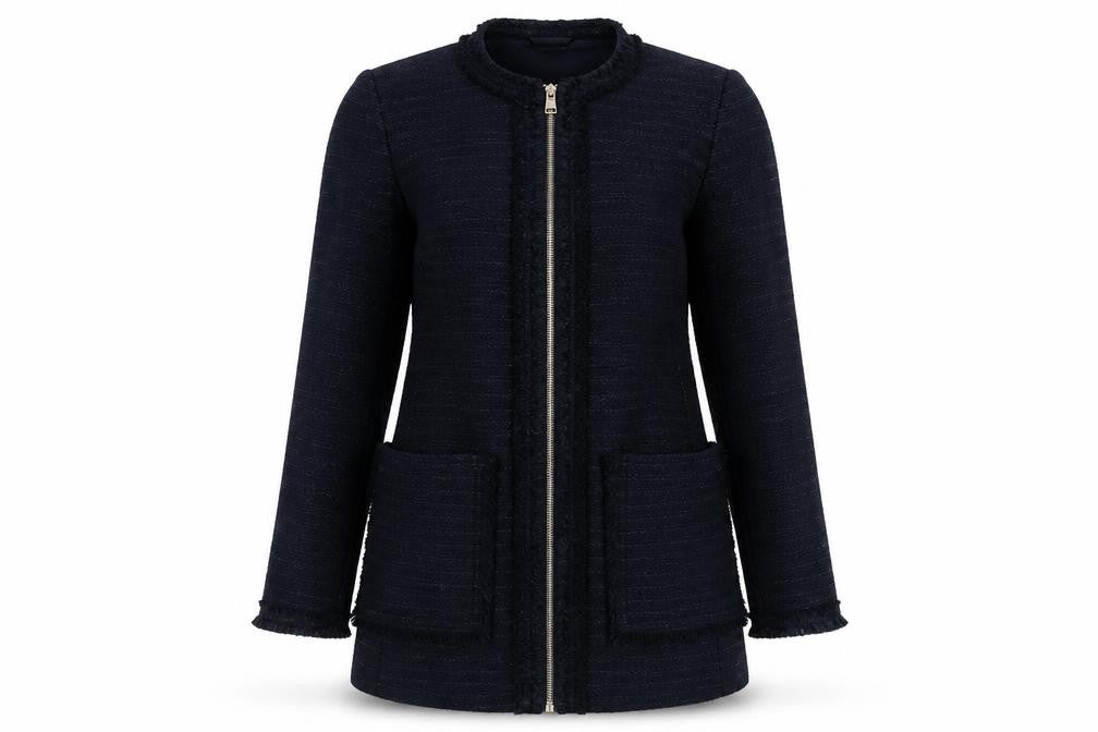 Womens UK Size 6 H&M Blue Basic Jacket