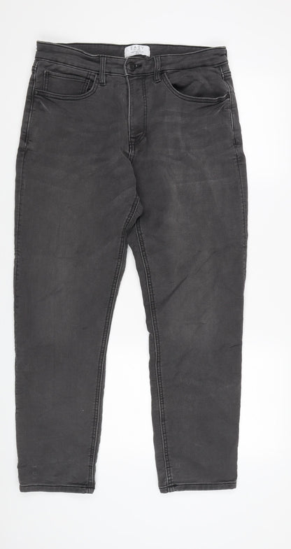 Easy Men's Black Slim Straight Jeans