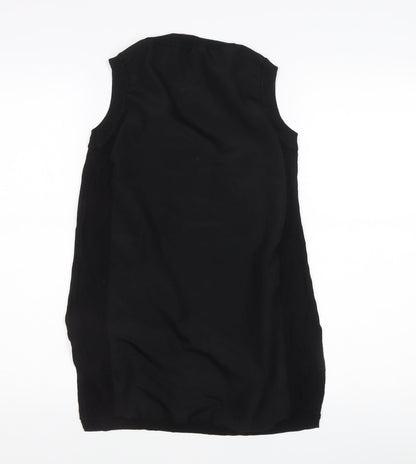 Womens UK Size S Oasis Black  Sleeveless
