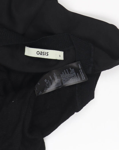 Womens UK Size S Oasis Black  Sleeveless