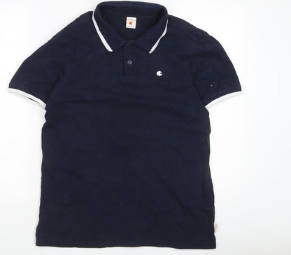 SoulCal & Co Men's Blue Polo Shirt M