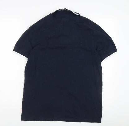 SoulCal & Co Men's Blue Polo Shirt M