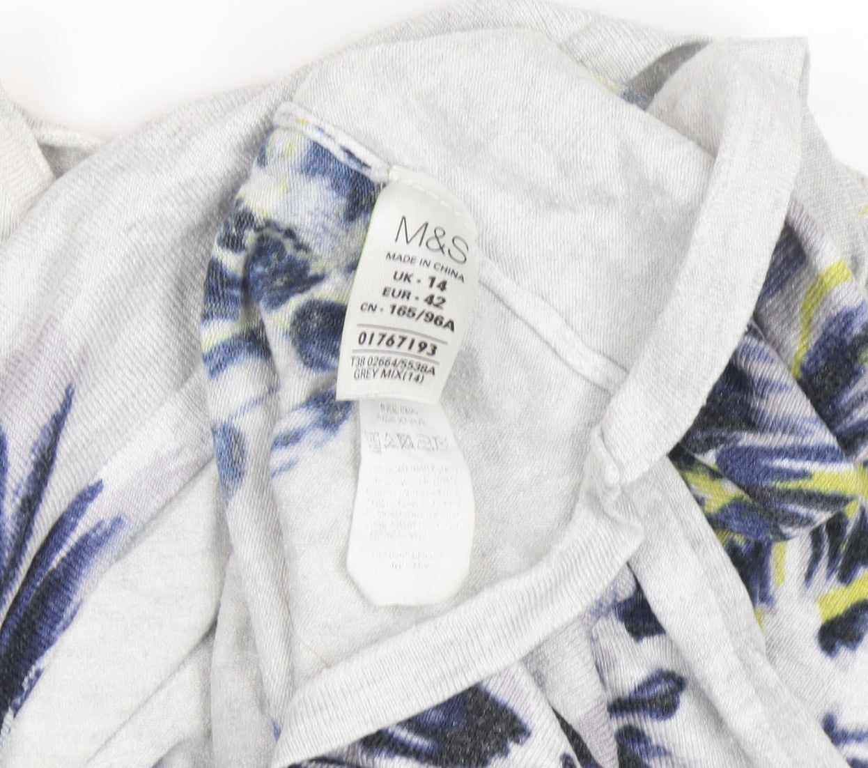 Womens UK Size 14 Marks and Spencer Grey Pullover Jumper