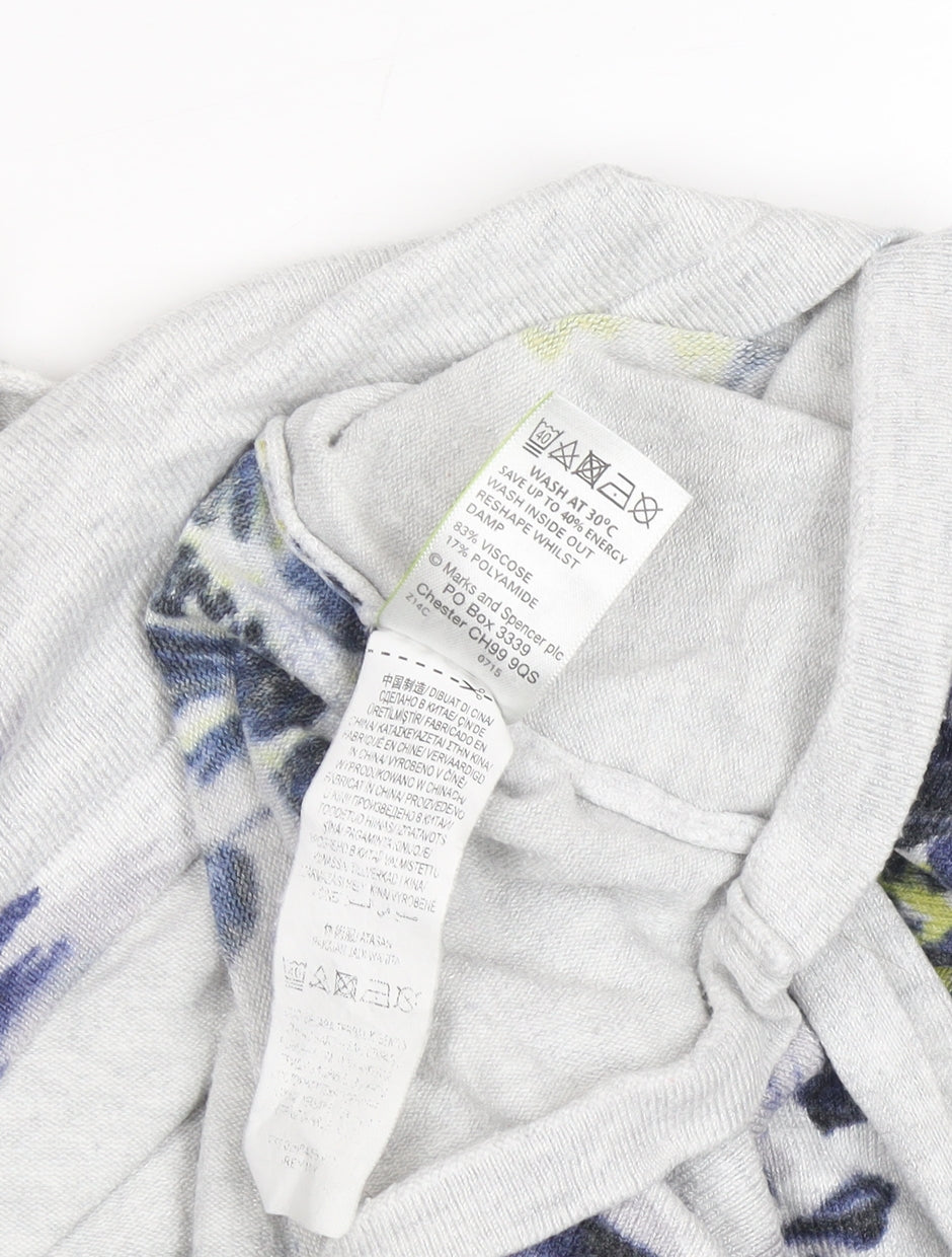 Womens UK Size 14 Marks and Spencer Grey Pullover Jumper