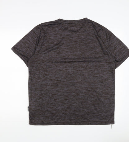 Trespass Men's Grey L T-Shirt Gym Training Moisture Wicking