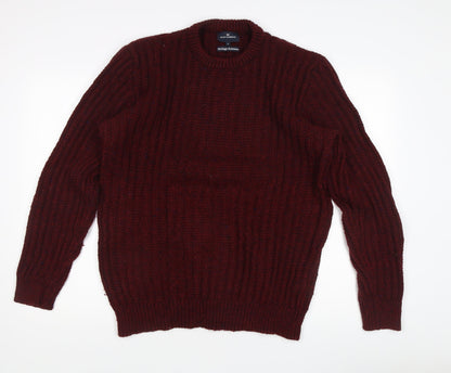 Blue Harbour Men's Red Pullover Jumper - M