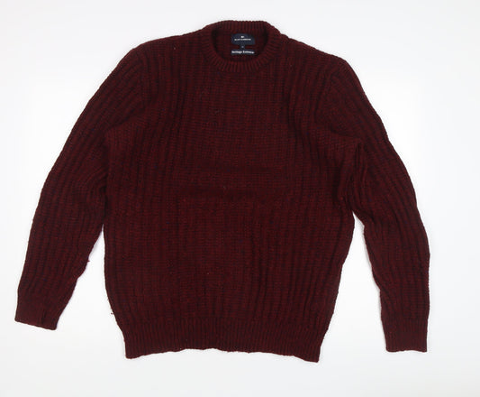 Blue Harbour Men's Red Pullover Jumper - M