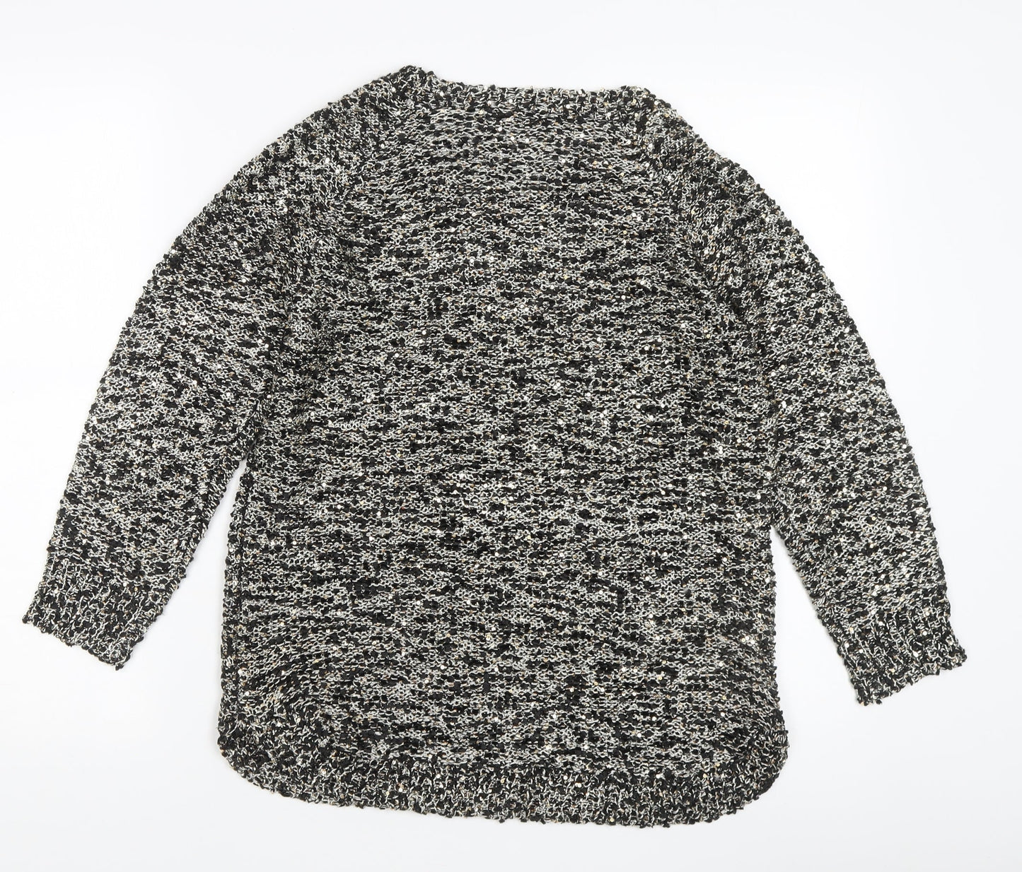 David Emanuel Women’s Black Sequined Pullover Jumper S