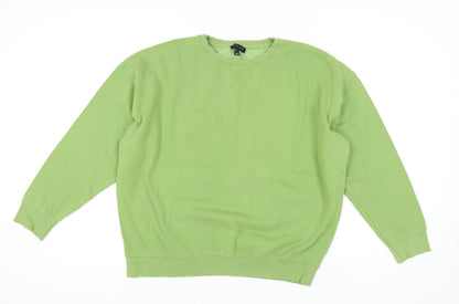 New Look Women's Green Pullover Sweatshirt L