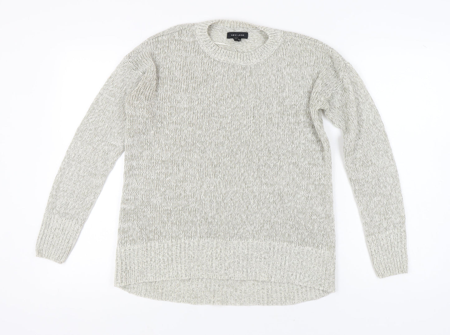 Womens UK Size S New Look Grey Pullover Jumper