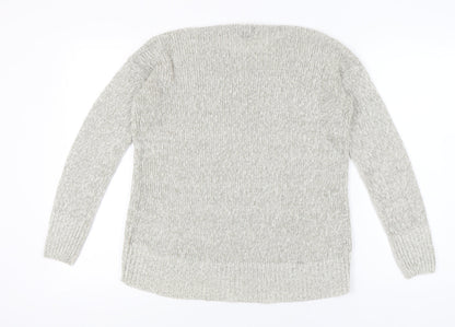 Womens UK Size S New Look Grey Pullover Jumper