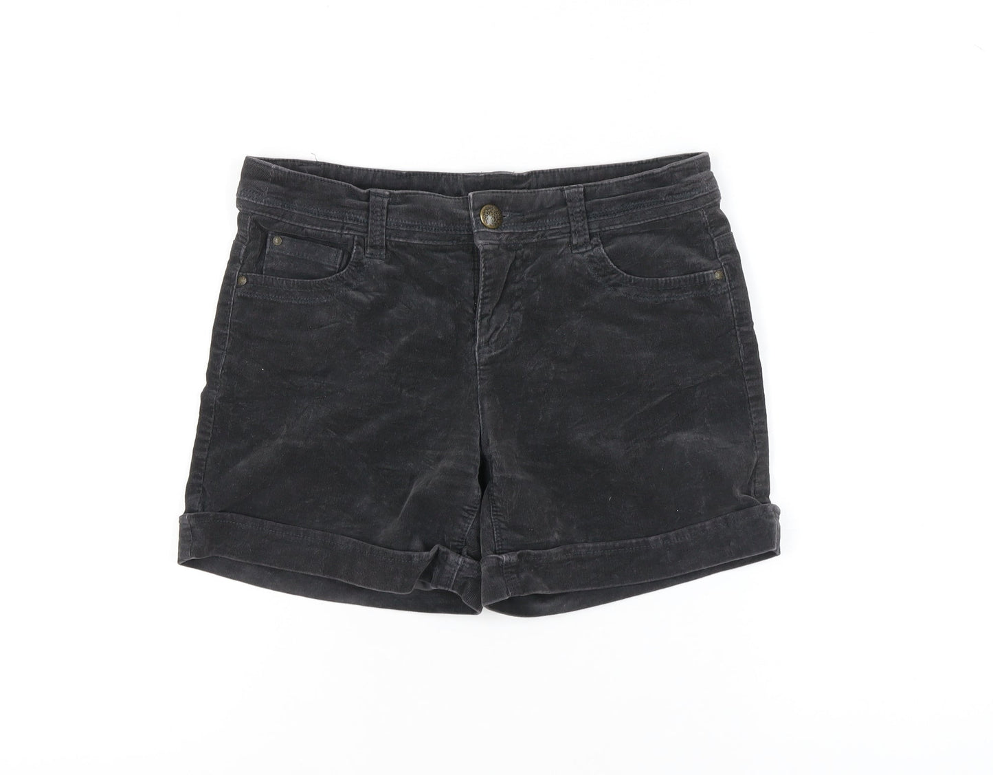 Yessica Women's Black Corduroy Shorts Size 8