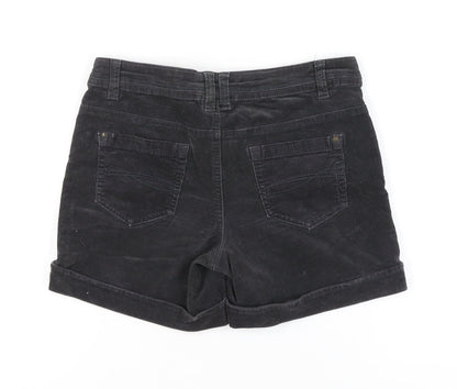 Yessica Women's Black Corduroy Shorts Size 8