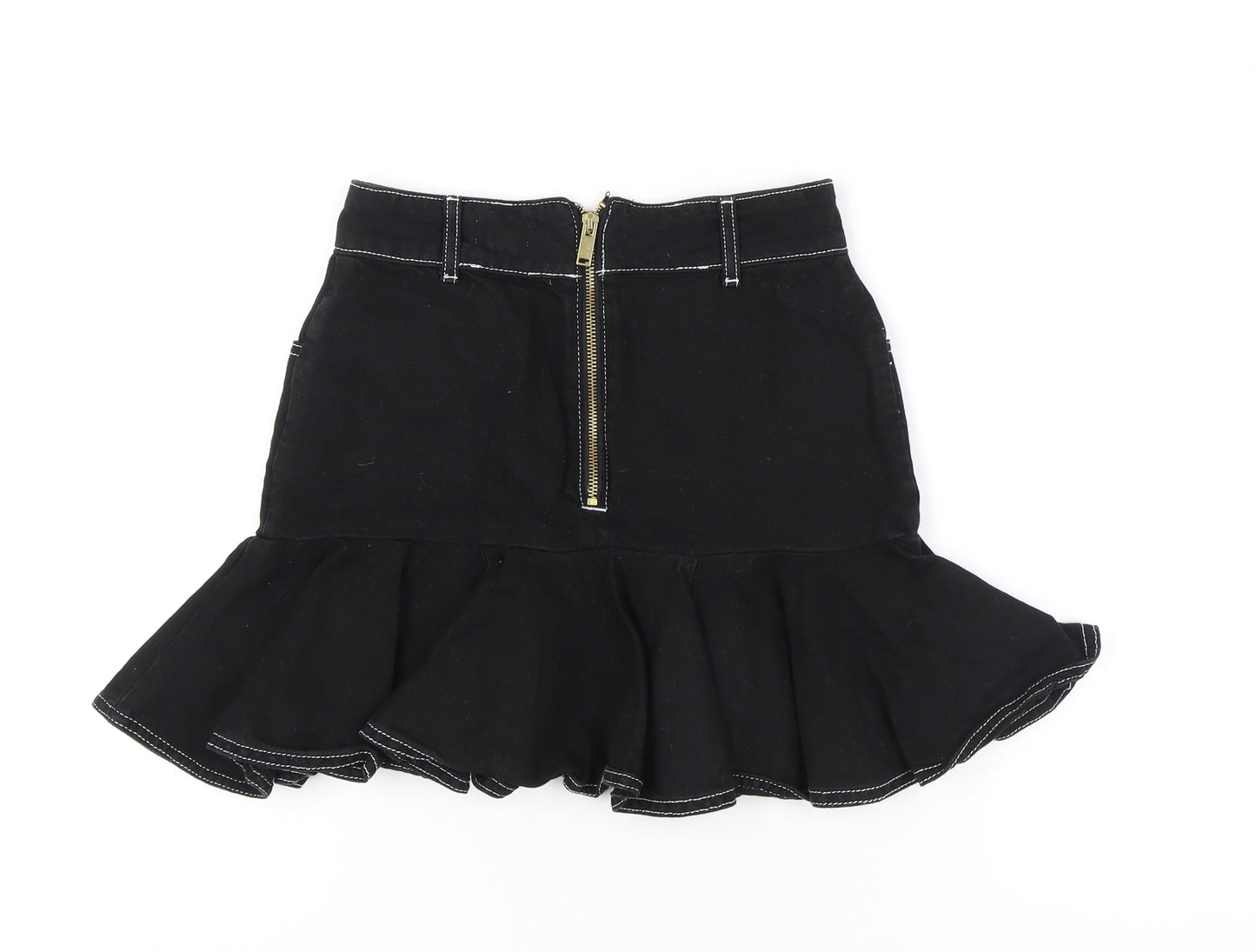 Womens UK Size 8 River Island Trumpet Denim Skirt