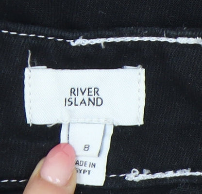 Womens UK Size 8 River Island Trumpet Denim Skirt