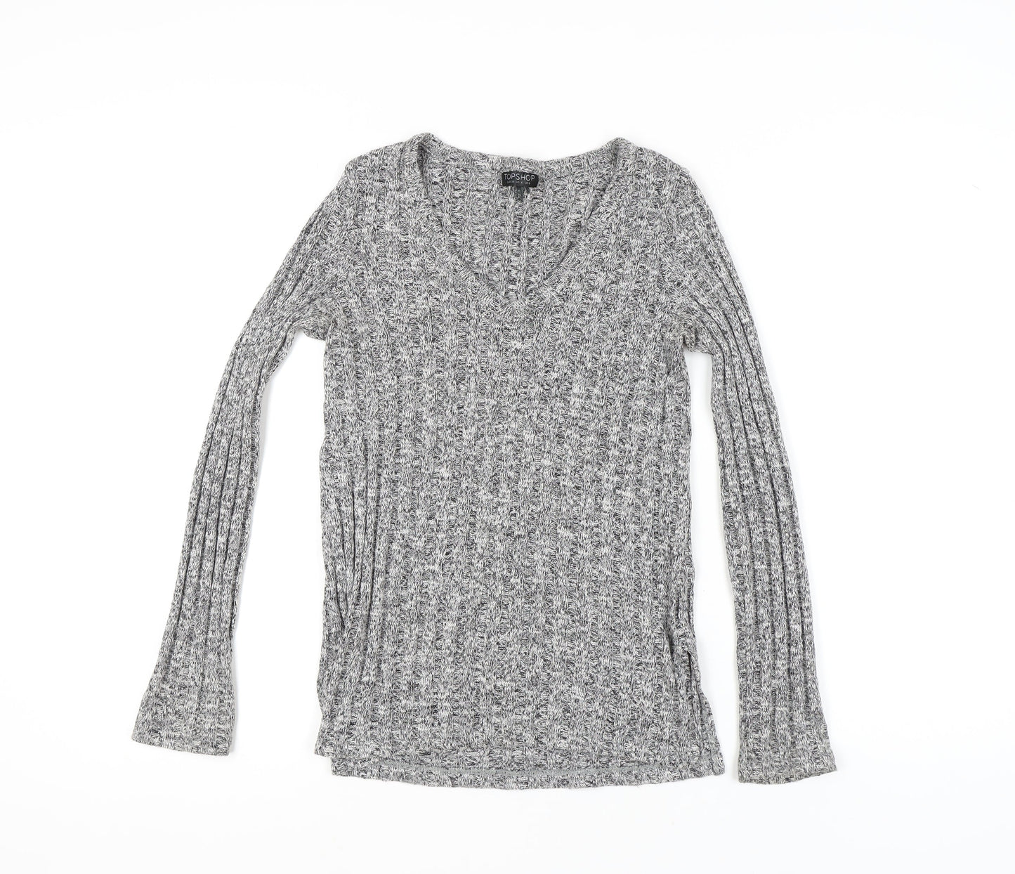 Womens UK Size 8 Topshop Grey Pullover Jumper