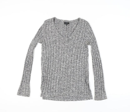 Womens UK Size 8 Topshop Grey Pullover Jumper