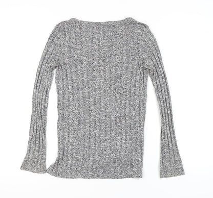 Womens UK Size 8 Topshop Grey Pullover Jumper
