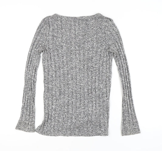 Womens UK Size 8 Topshop Grey Pullover Jumper