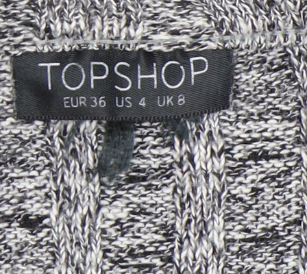 Womens UK Size 8 Topshop Grey Pullover Jumper