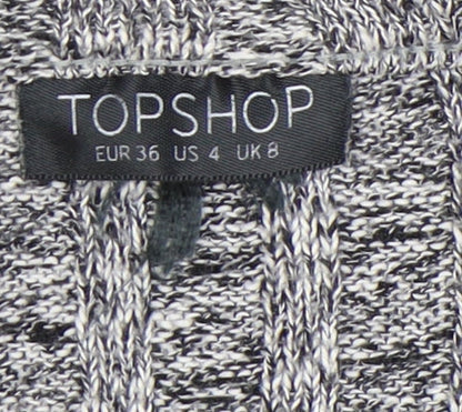Womens UK Size 8 Topshop Grey Pullover Jumper