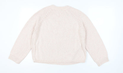 Womens UK Size M Marks and Spencer Pink Pullover Jumper