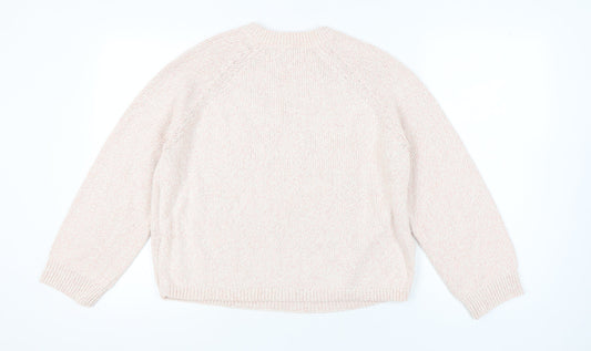 Womens UK Size M Marks and Spencer Pink Pullover Jumper