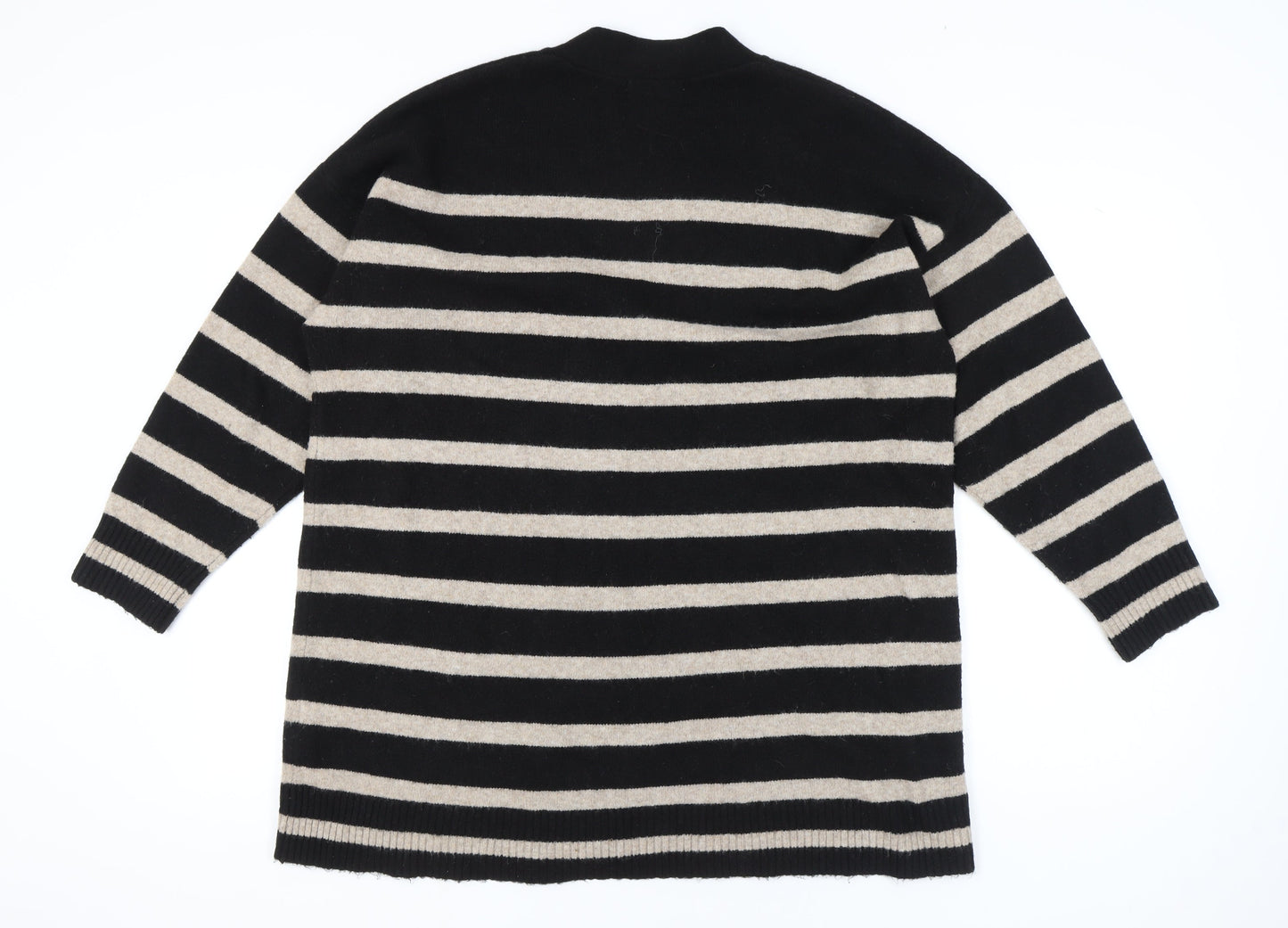 Primark Women's Black Stripe Cardigan, Size L