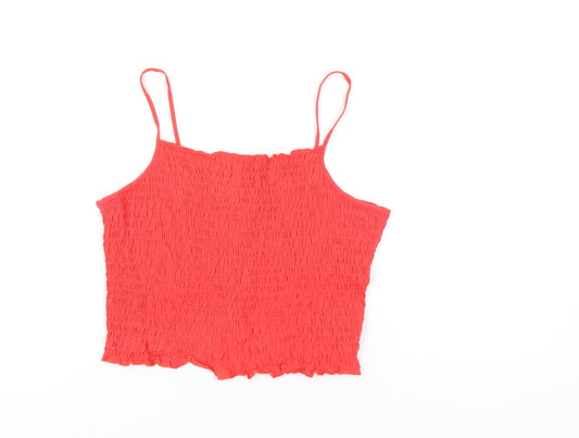Womens UK Size 16 New Look Red Camisole Tank