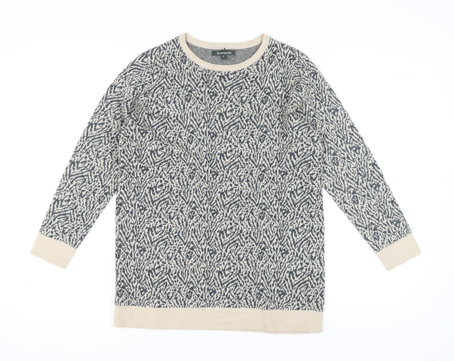 Womens UK Size 12 Bonmarché Multicoloured Pullover Jumper
