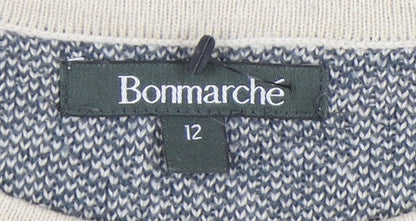Womens UK Size 12 Bonmarché Multicoloured Pullover Jumper