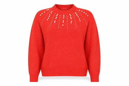 Womens UK Size S H&M Red Pullover Jumper