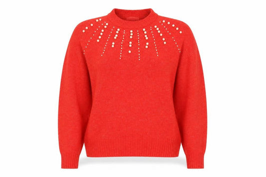 Womens UK Size S H&M Red Pullover Jumper