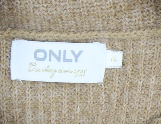 ONLY Women's Beige Cowl Neck Knit Dress M