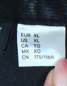 Womens UK Size 16 H&M Black Basic Button-Up