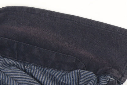 Original Penguin Men's Blue Striped Polo Shirt, Slim Fit, Size M