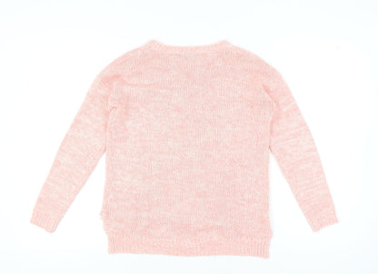 Womens UK Size 8 New Look Pink Pullover Jumper