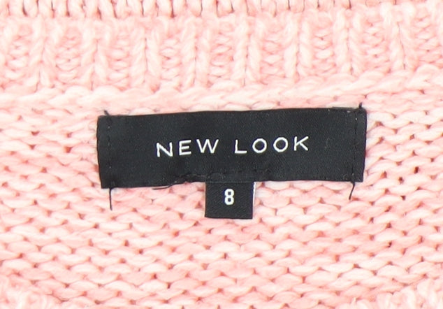 Womens UK Size 8 New Look Pink Pullover Jumper