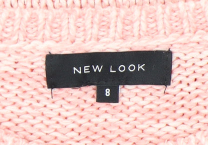Womens UK Size 8 New Look Pink Pullover Jumper