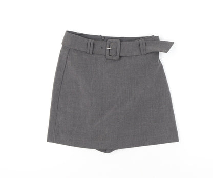 Stradivarius Women's Grey Wrap Shorts UK Size 6