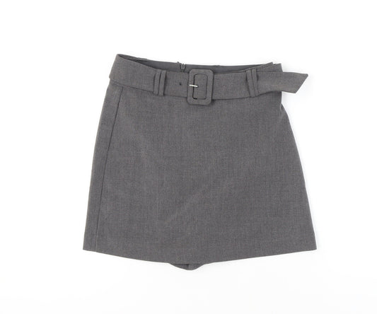 Stradivarius Women's Grey Wrap Shorts UK Size 6