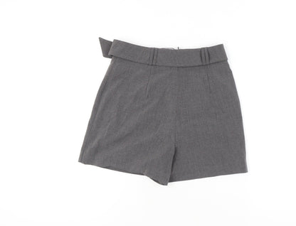 Stradivarius Women's Grey Wrap Shorts UK Size 6