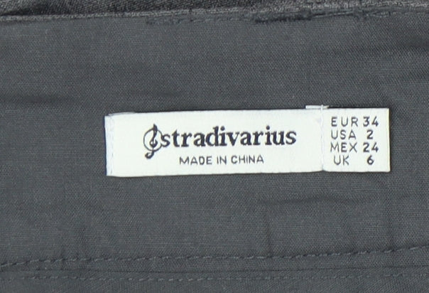 Stradivarius Women's Grey Wrap Shorts UK Size 6